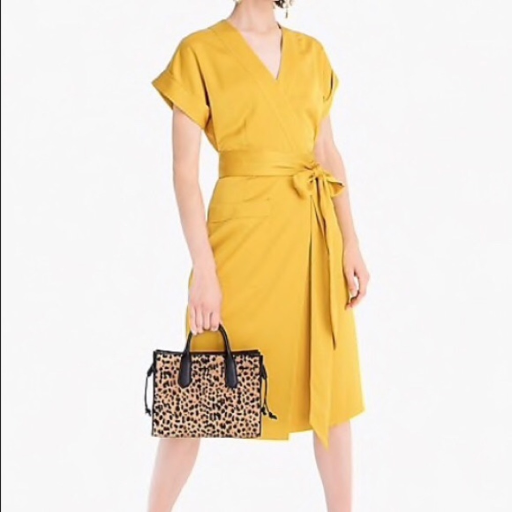 NWT gold J Crew Wrap Dress size XS
